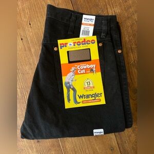 Wrangler 13MWZ Pro Rodeo Original Cowboy Cut Jeans Men's 33 x 34 Black FREE SHIP